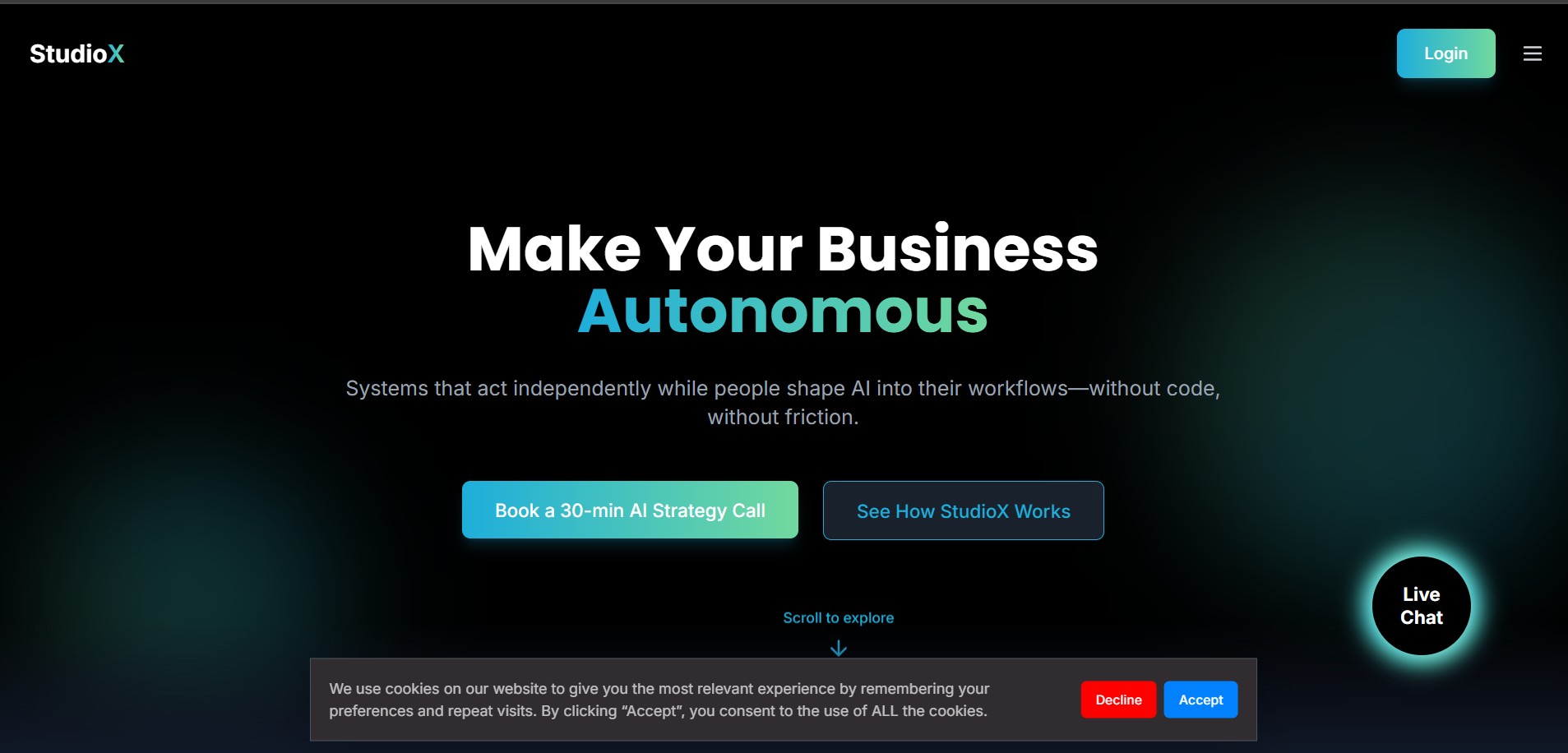 Full-Stack Developer — StudioX (US)